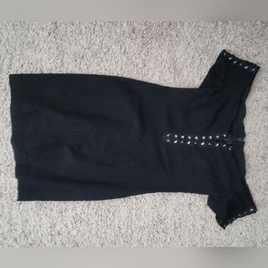 Jawbreaker off the shoulder wiggle dress